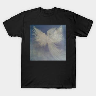 Angel Watching Over Us Clouds Beautiful Angel design Gifts T-Shirt